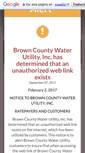 Mobile Screenshot of browncountywater.com
