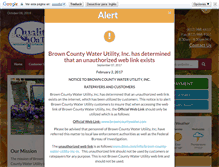 Tablet Screenshot of browncountywater.com